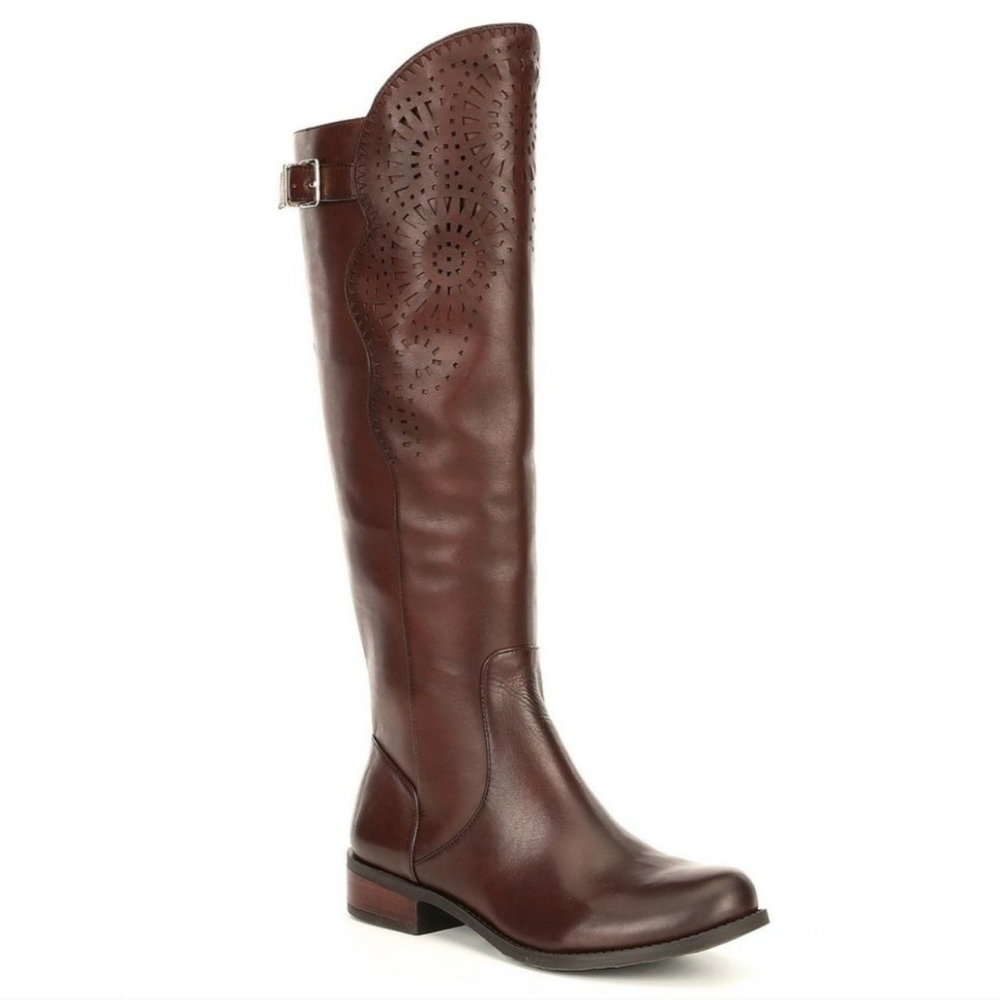 Gianni Bini Scotlyn Brown Tall Riding Boots Sz 7